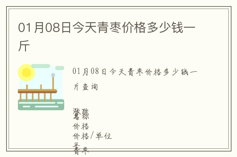 01月08日今天青棗價(jià)格多少錢一斤