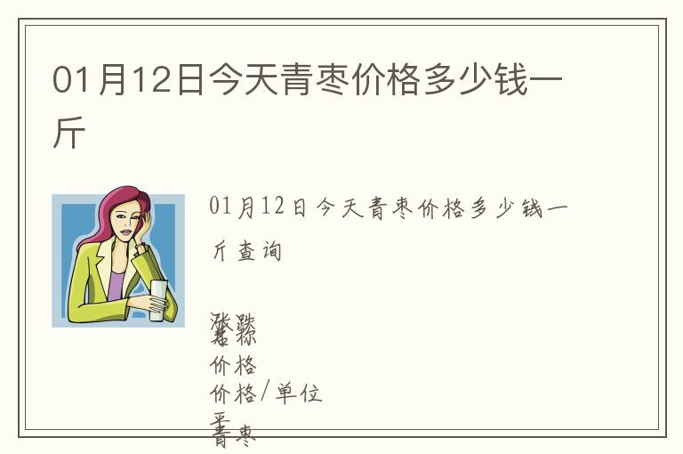 01月12日今天青棗價格多少錢一斤