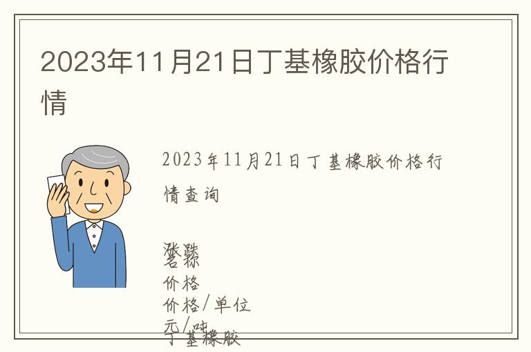 2023年11月21日丁基橡膠價(jià)格行情