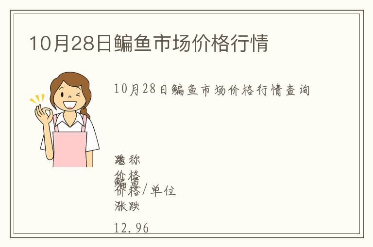 10月28日鳊魚市場價(jià)格行情