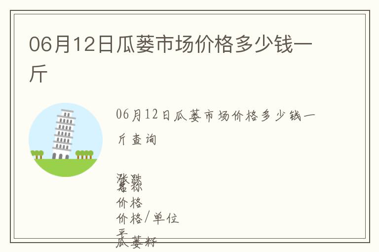 06月12日瓜蔞市場(chǎng)價(jià)格多少錢一斤
