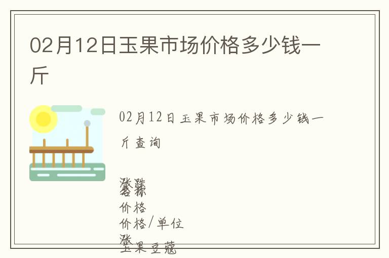 02月12日玉果市場價格多少錢一斤