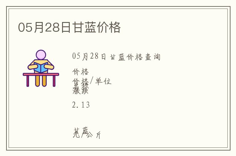 05月28日甘藍(lán)價(jià)格