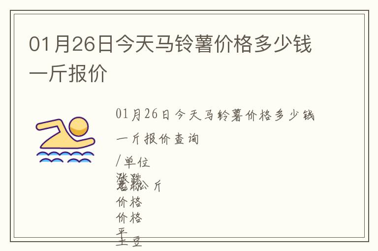 01月26日今天馬鈴薯價(jià)格多少錢一斤報(bào)價(jià)