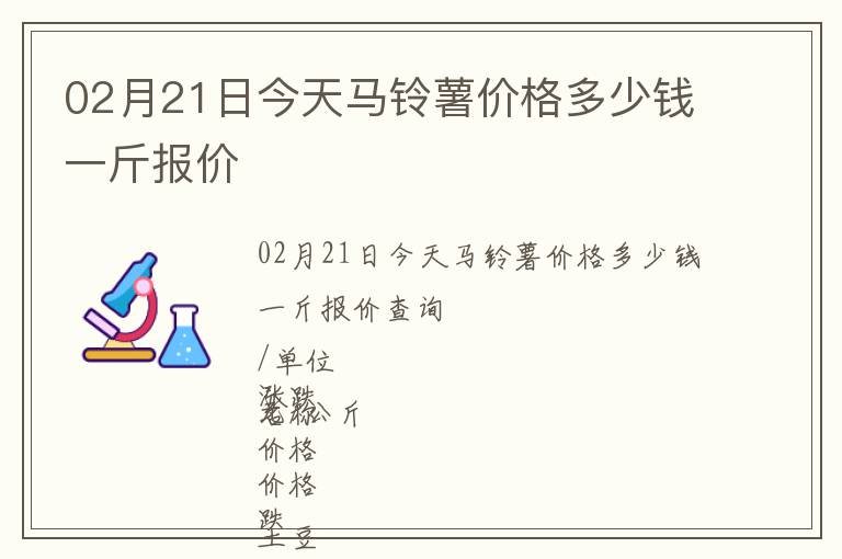02月21日今天馬鈴薯價格多少錢一斤報價
