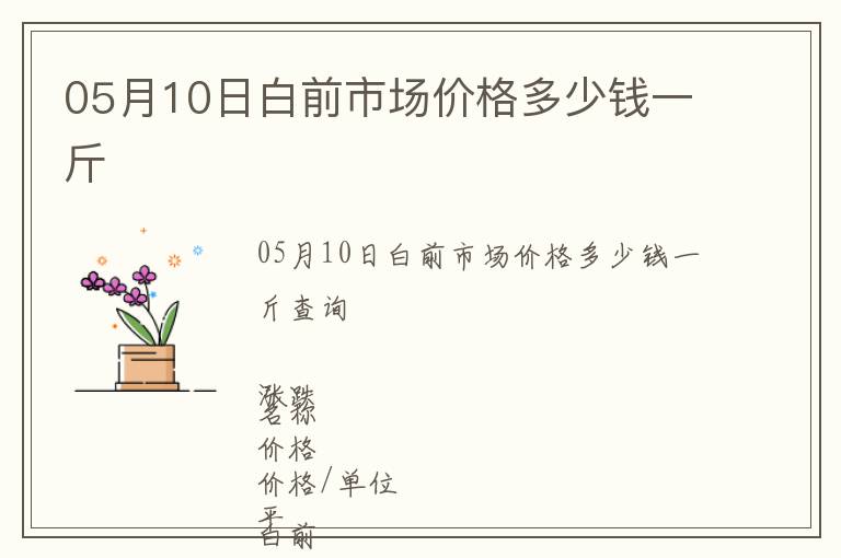 05月10日白前市場價(jià)格多少錢一斤