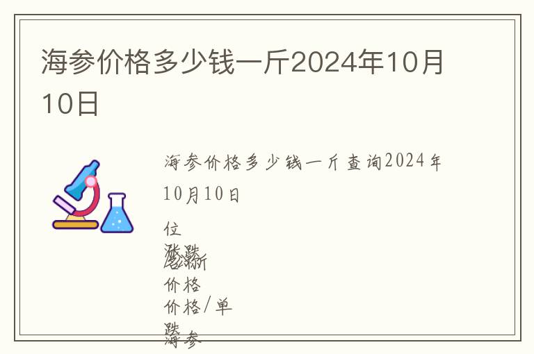 海參價格多少錢一斤2024年10月10日