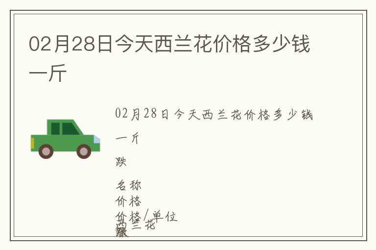 02月28日今天西蘭花價(jià)格多少錢(qián)一斤