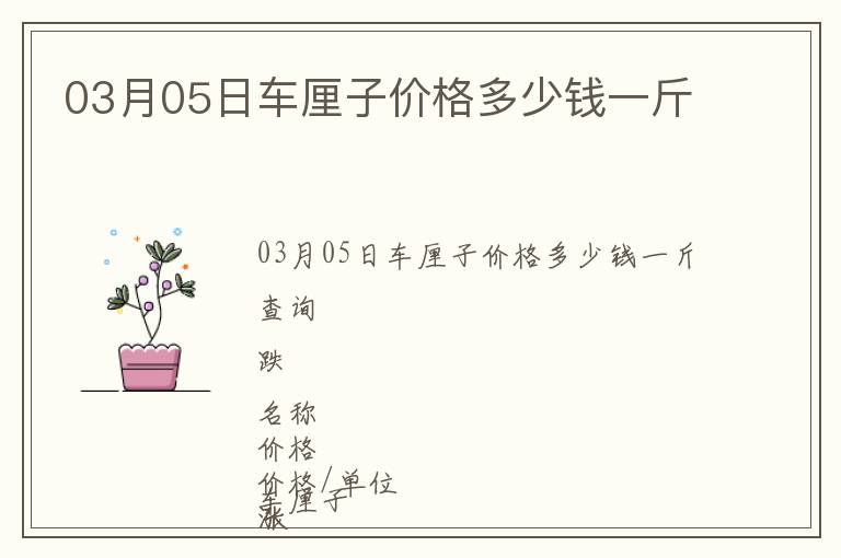 03月05日車?yán)遄觾r格多少錢一斤