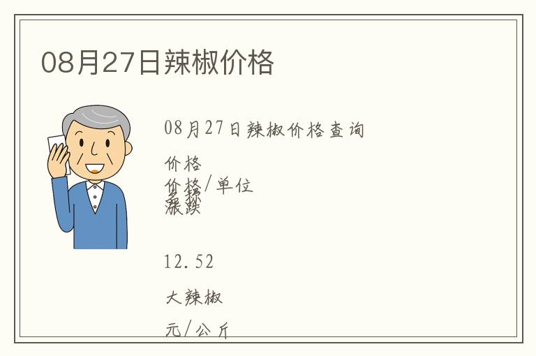 08月27日辣椒價格