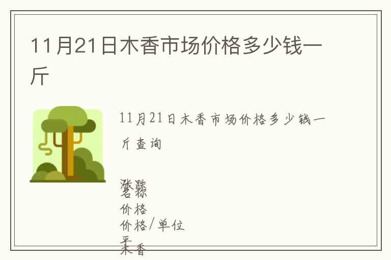 11月21日木香市場(chǎng)價(jià)格多少錢一斤
