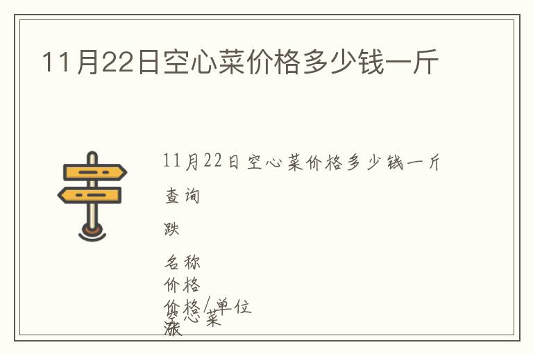 11月22日空心菜價(jià)格多少錢(qián)一斤