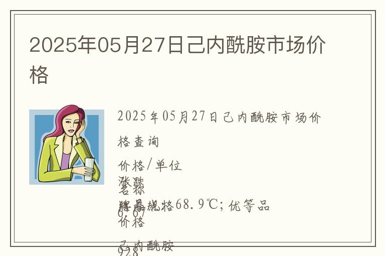 2025年05月27日己內(nèi)酰胺市場價格