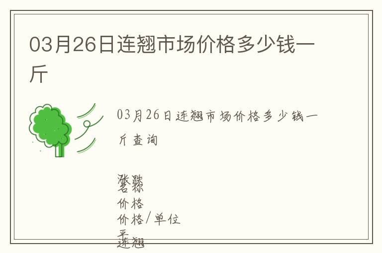 03月26日連翹市場價格多少錢一斤