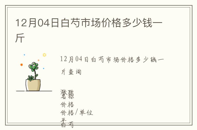 12月04日白芍市場價格多少錢一斤